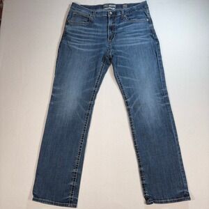BKE Tyler Straight Leg Jeans Men's 36L 36x32 Blue Stretch Denim AVS23045